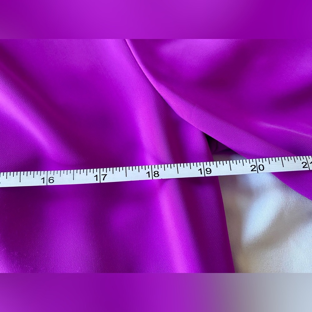 Spell By Access Fashion Purple Blouse with peek-a-boo Sleeves, Silver Trim Sz L - Picture 9 of 14